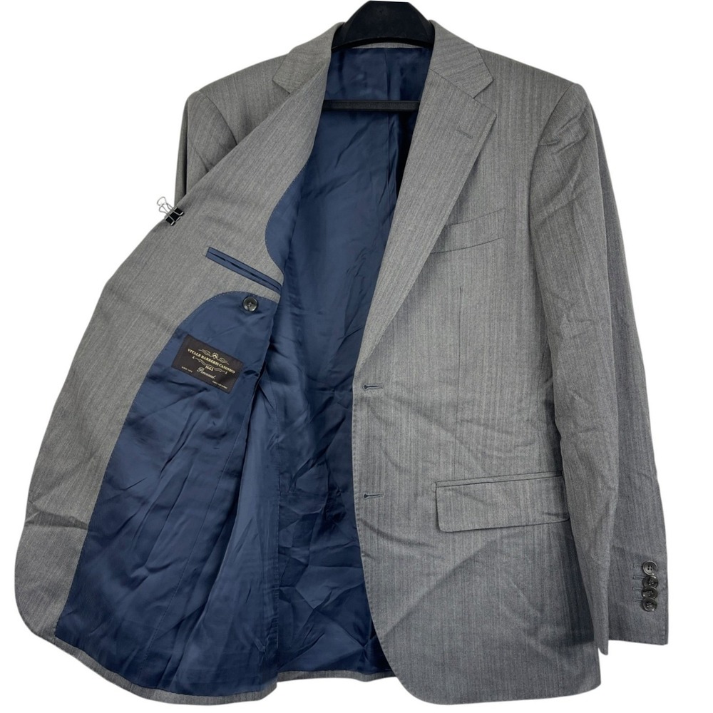 Suitsupply VITALE BARBERIS CANONICO 36S Napoli Grey‎ Herringbone Wool Blazer